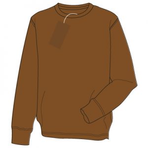 Holy Family Primary School Brown  Fairtrade Cotton/Poly Sweatshirt with School logo.
