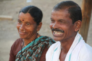 Somji was the very first Chetna registered Fairtrade/organic cotton farmer. Above, Somji is with his wife, Maru Bai.